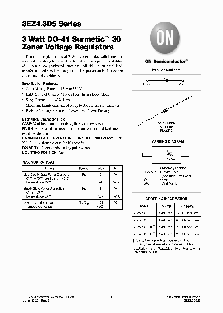 3EZ43D5-D_1236912.PDF Datasheet