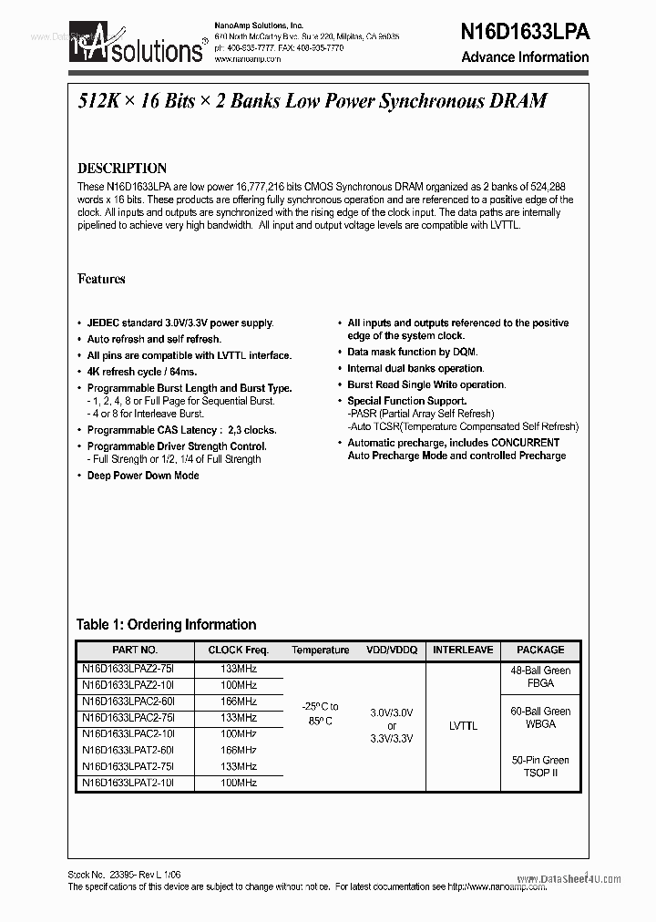 N16D1633LPA_921096.PDF Datasheet