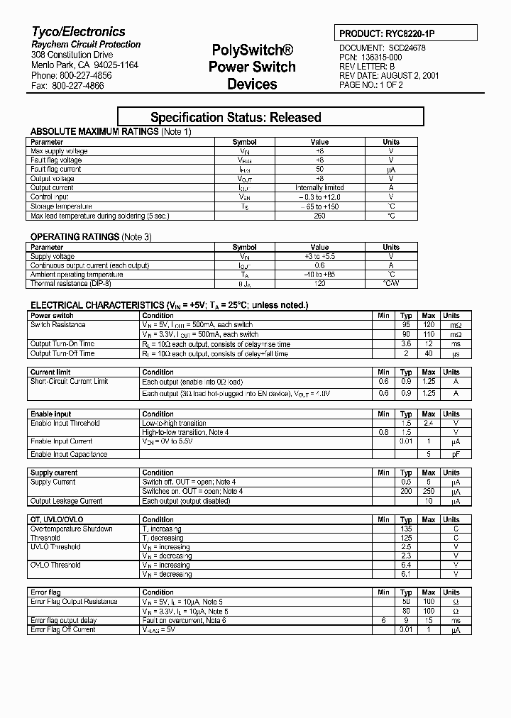 RYC8220-1P_1255382.PDF Datasheet