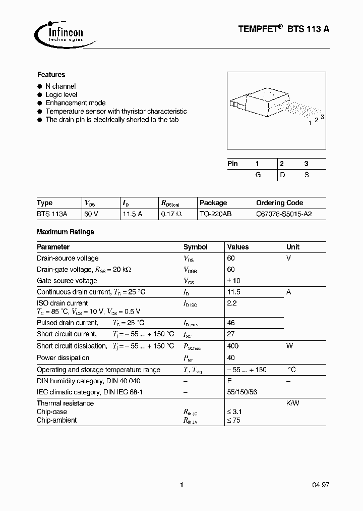 BTS113-A_749702.PDF Datasheet