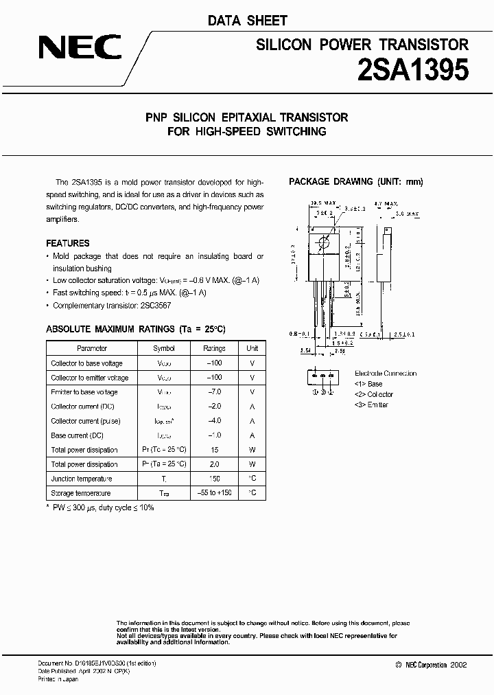 2SA1395M_751051.PDF Datasheet