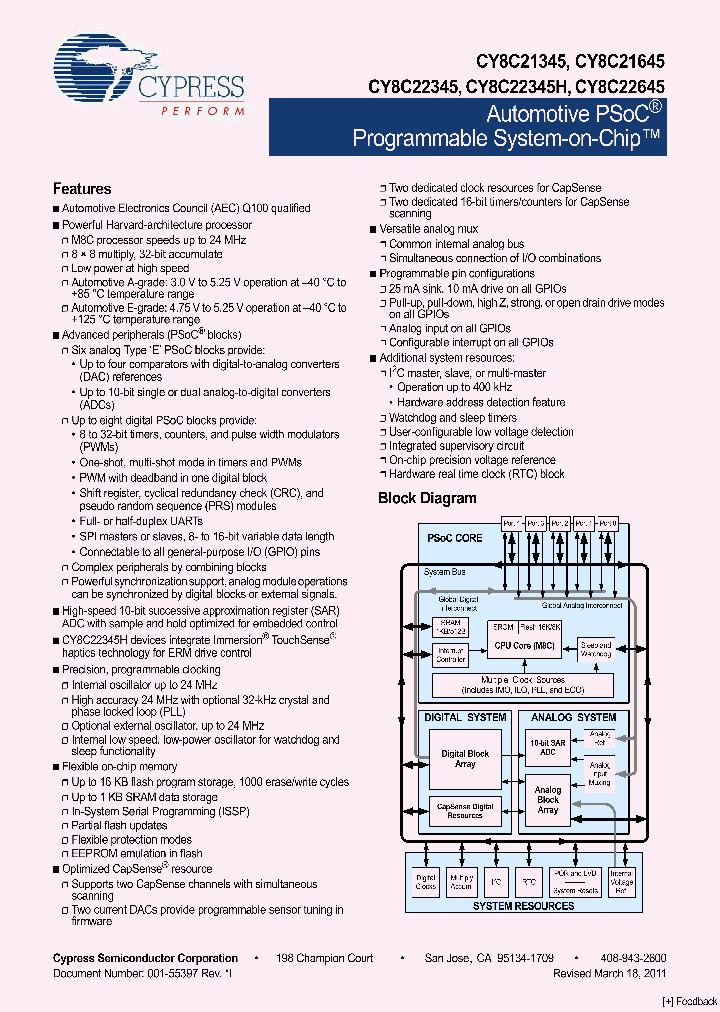 CY8C22345-12PVXE_1269040.PDF Datasheet