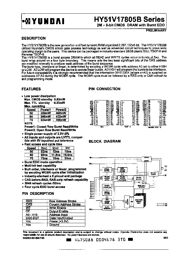 HY51V17805_759805.PDF Datasheet