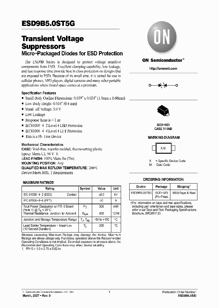 ESD9B50ST5G_766545.PDF Datasheet