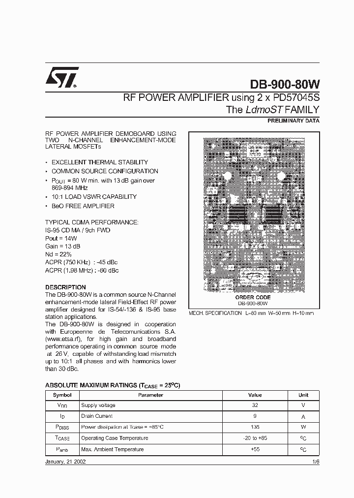 DB90080W_1320069.PDF Datasheet