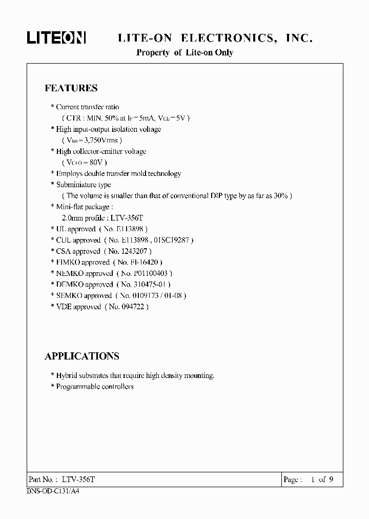 LTV356T_783593.PDF Datasheet