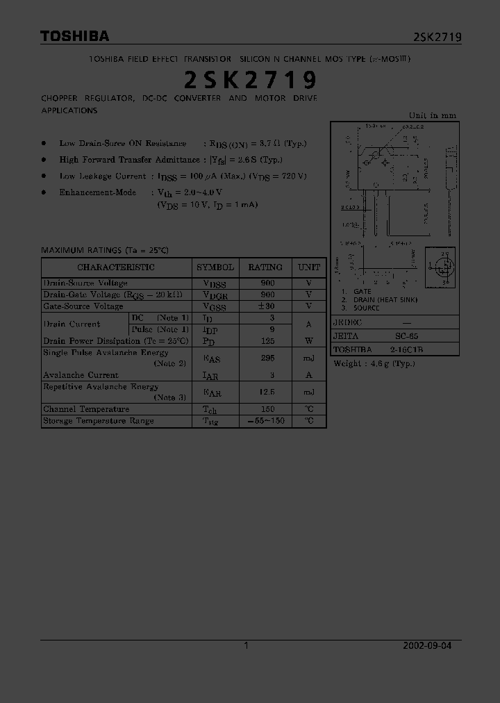 2SK2719_1332260.PDF Datasheet