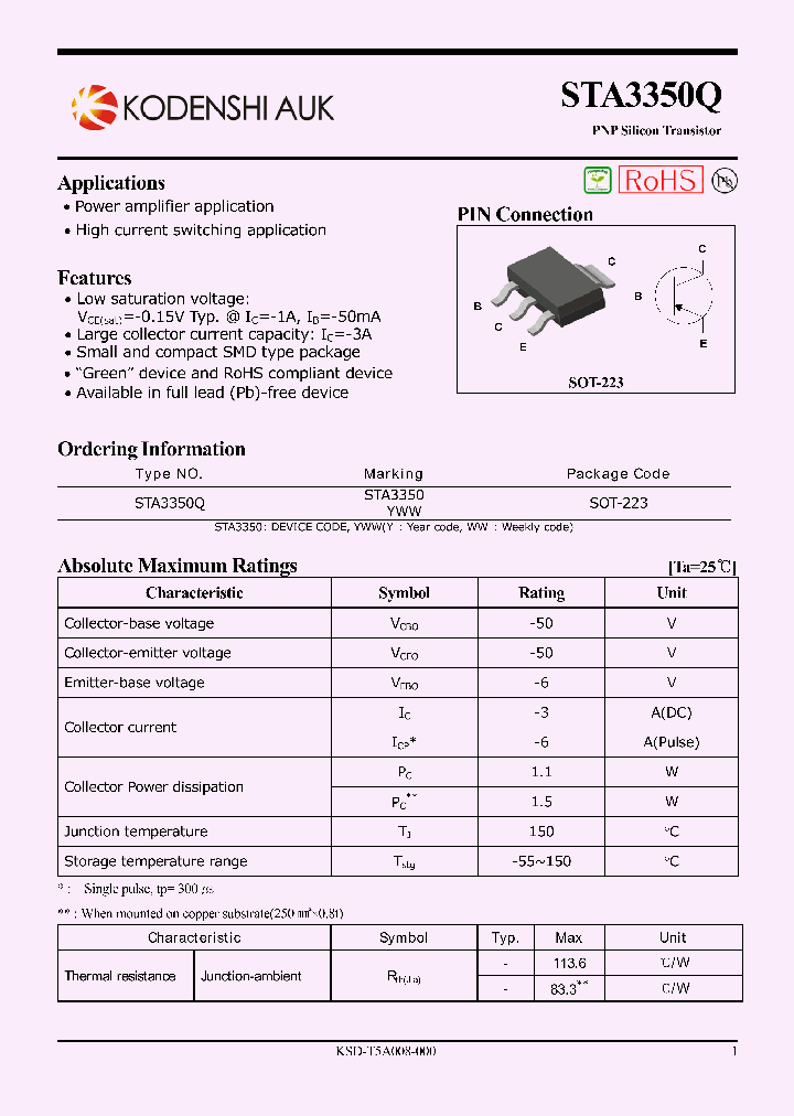 STA3350Q_1345927.PDF Datasheet