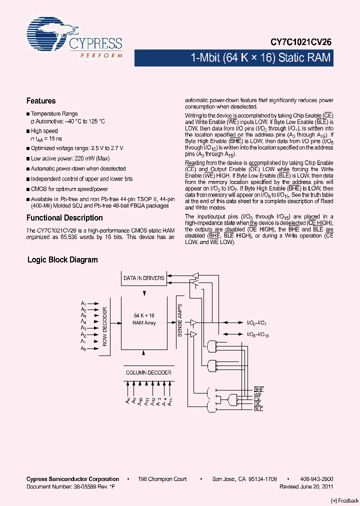 CY7C1021CV26_1352517.PDF Datasheet