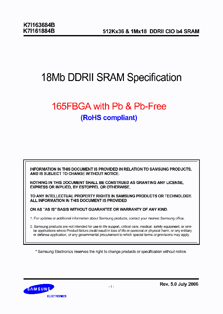 K7I163684B_1354455.PDF Datasheet