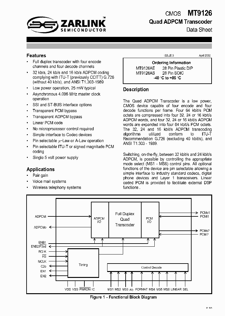 MT9126_1359107.PDF Datasheet