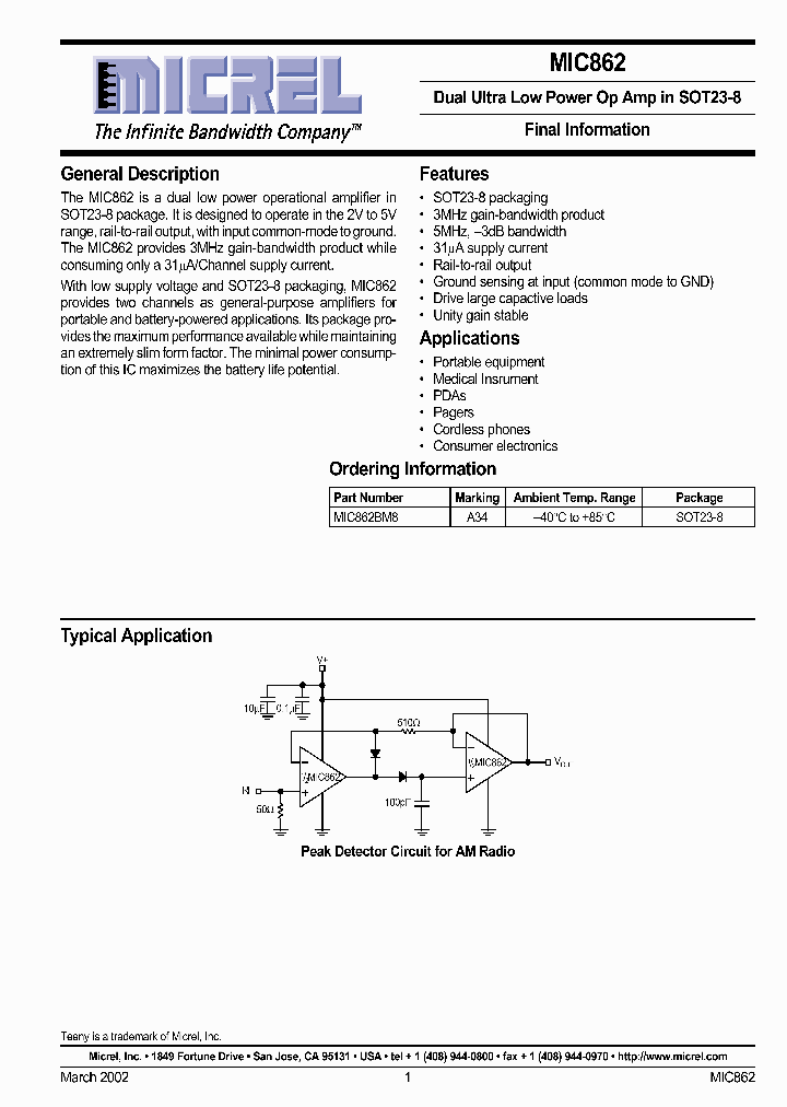 MIC862_1368777.PDF Datasheet