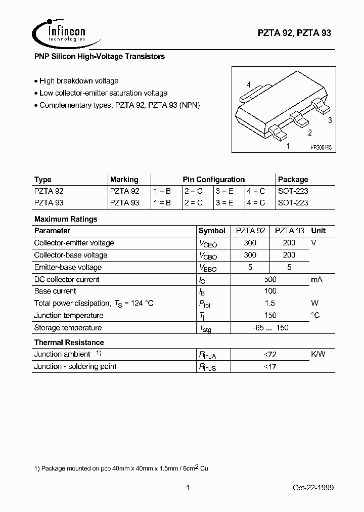 PZTA93_1399607.PDF Datasheet