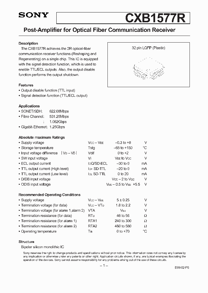 CXB1577R_1401546.PDF Datasheet