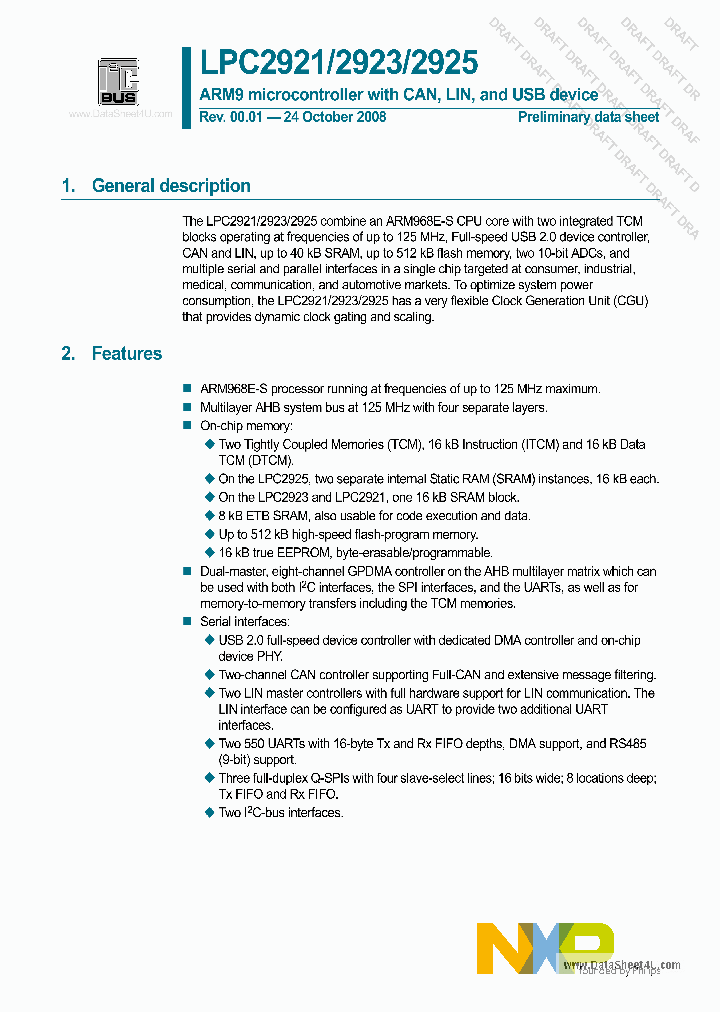 LPC2921_1255763.PDF Datasheet