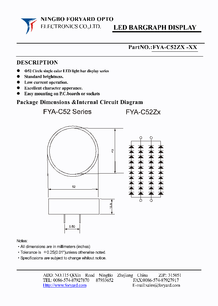 FYA-C52ZX-0_1420617.PDF Datasheet