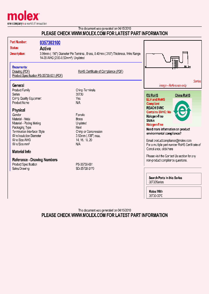 35730-3100_1441650.PDF Datasheet