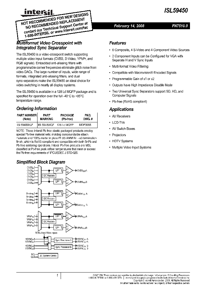 ISL59450IQZ_1444640.PDF Datasheet