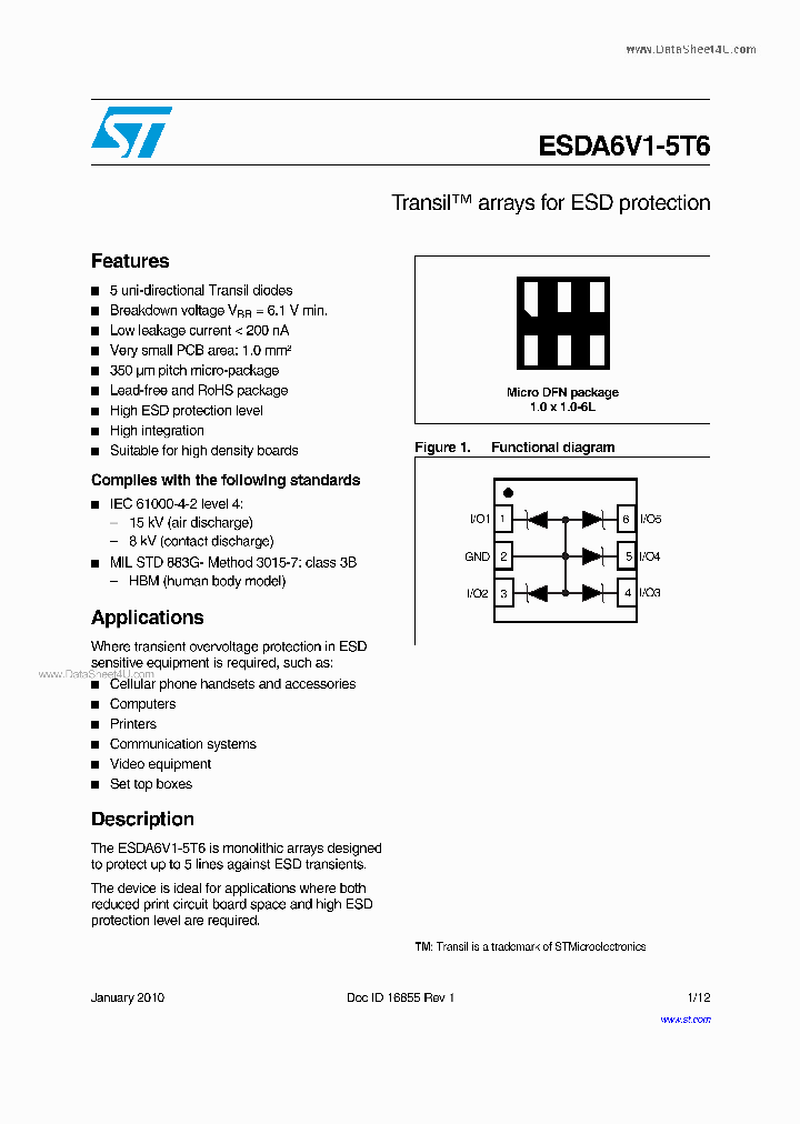 ESDA6V1-5T6_1397309.PDF Datasheet