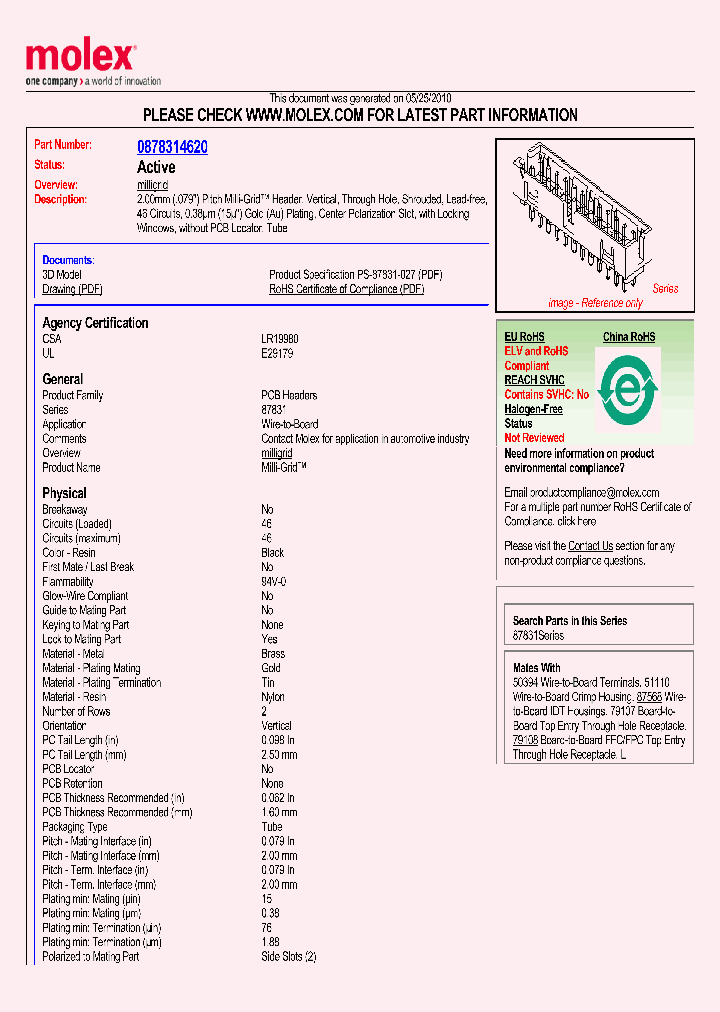 87831-4620_1447010.PDF Datasheet