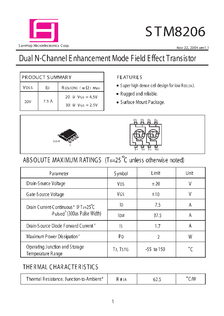 STM8206_1456953.PDF Datasheet