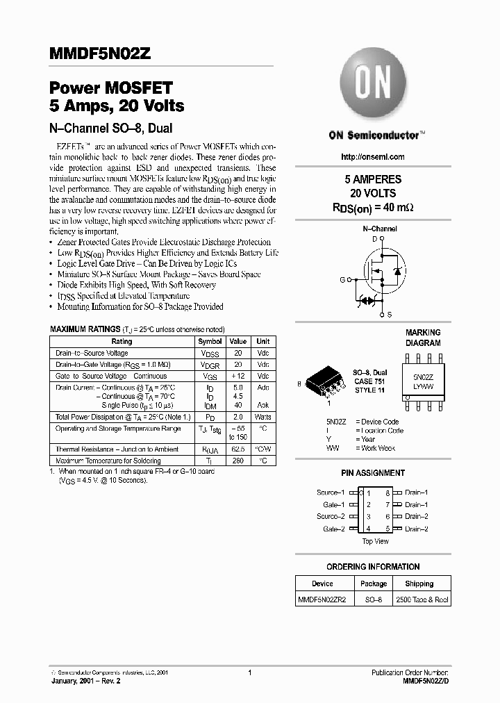 MMDF5N02Z-D_1484660.PDF Datasheet