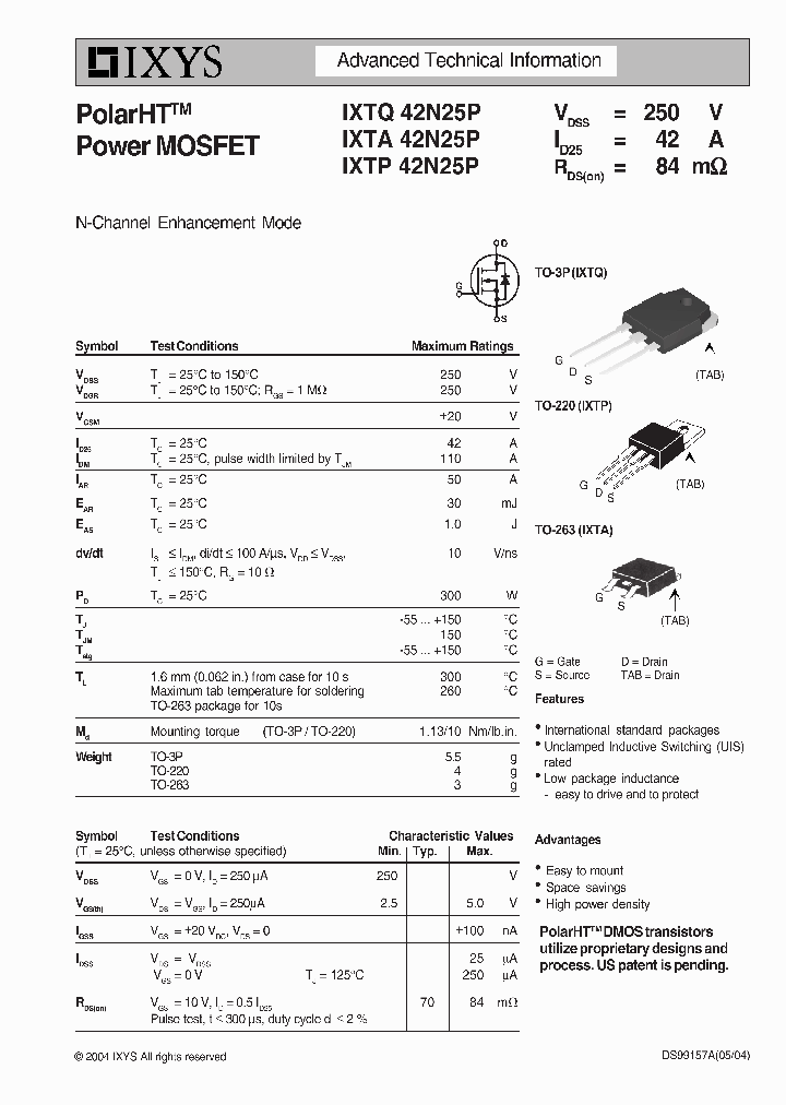 IXTP42N25P_1484850.PDF Datasheet