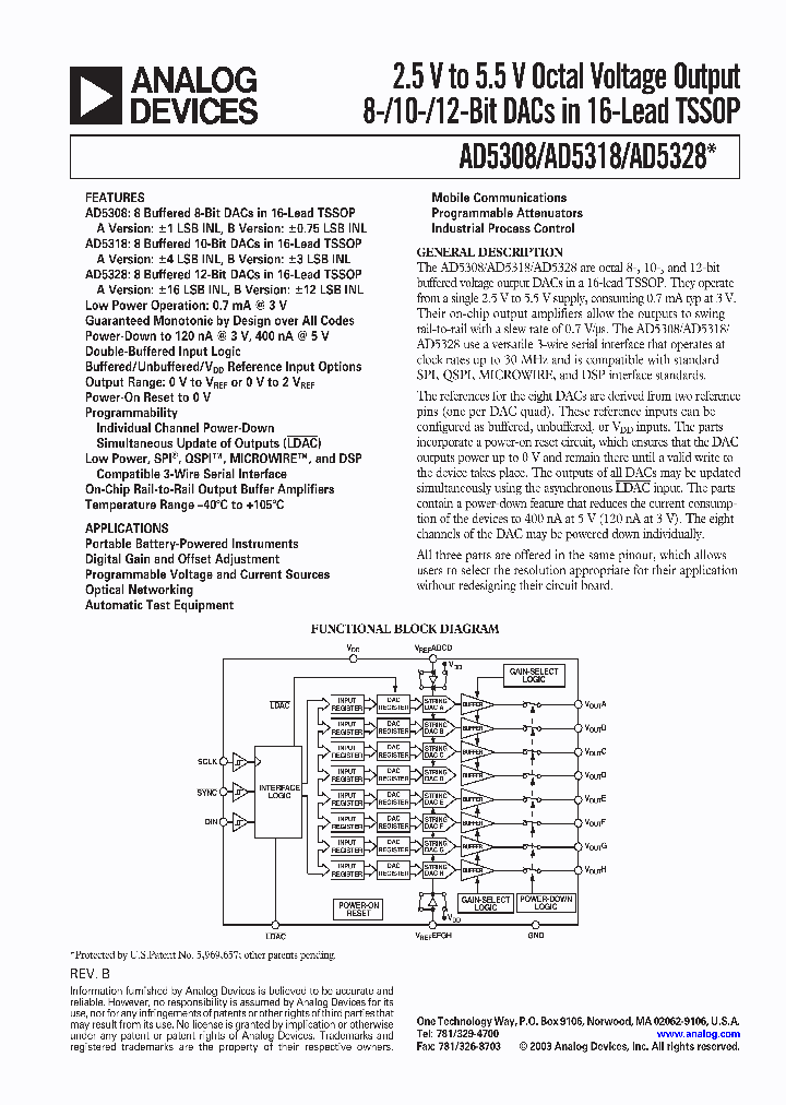 AD5318ARU_1522634.PDF Datasheet