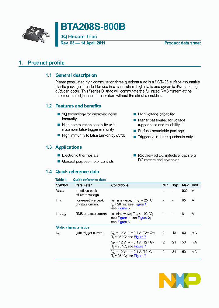 BTA208S-800B11_1513883.PDF Datasheet