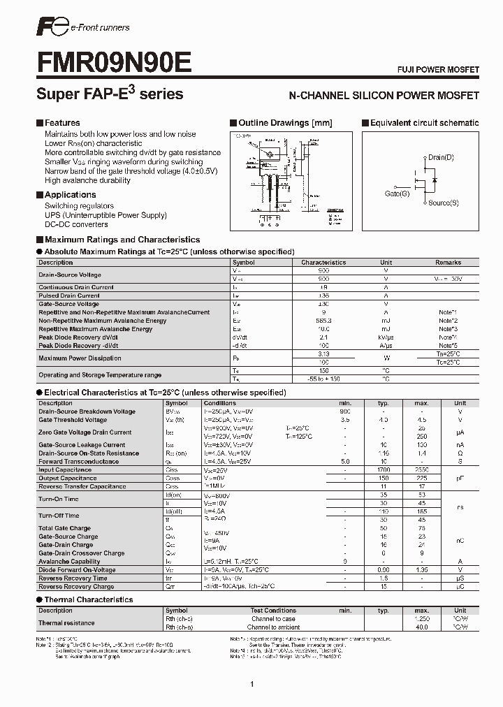 FMR09N90E_1515715.PDF Datasheet