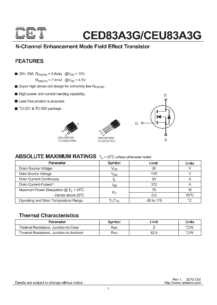 CEU83A3G_1516442.PDF Datasheet
