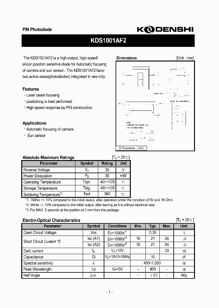 KDS1001AF206_1553430.PDF Datasheet