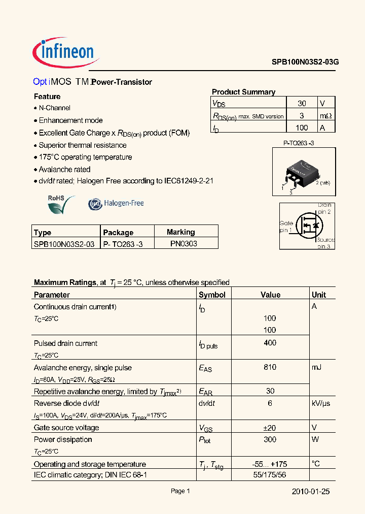 SPB100N03S2-03G_1560020.PDF Datasheet