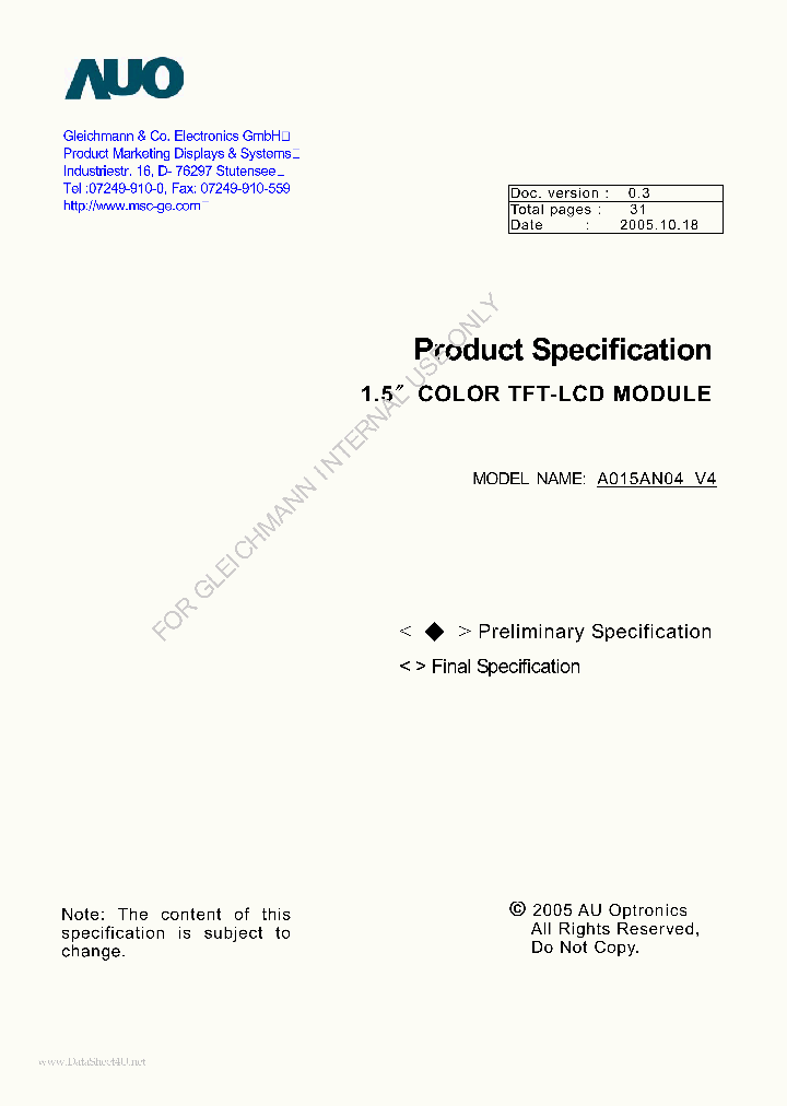 A015AN04-V4_1564617.PDF Datasheet