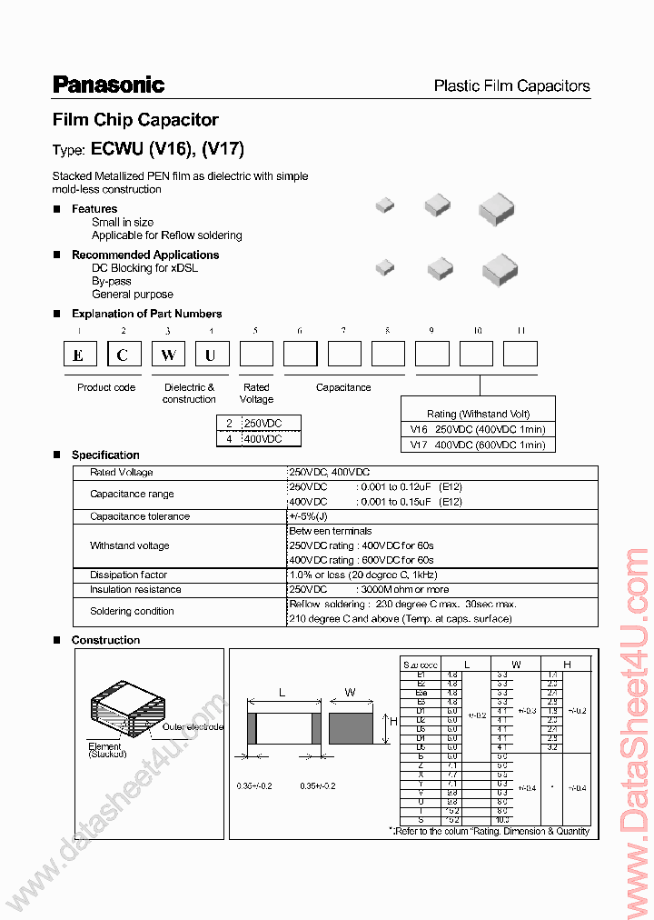 ECWU2XXXV16_1575318.PDF Datasheet