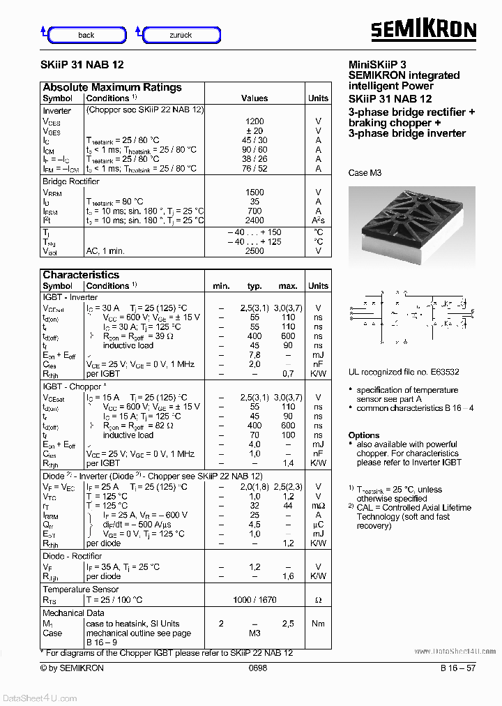 SKIIP31NAB12_1581710.PDF Datasheet