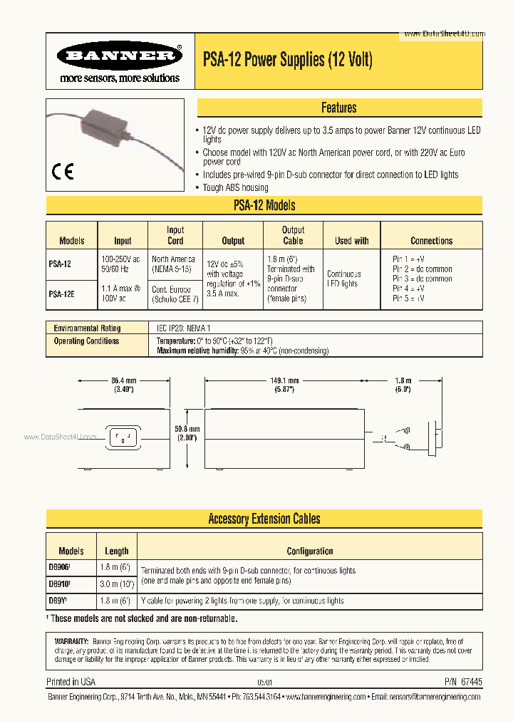 PSA-12_1589291.PDF Datasheet