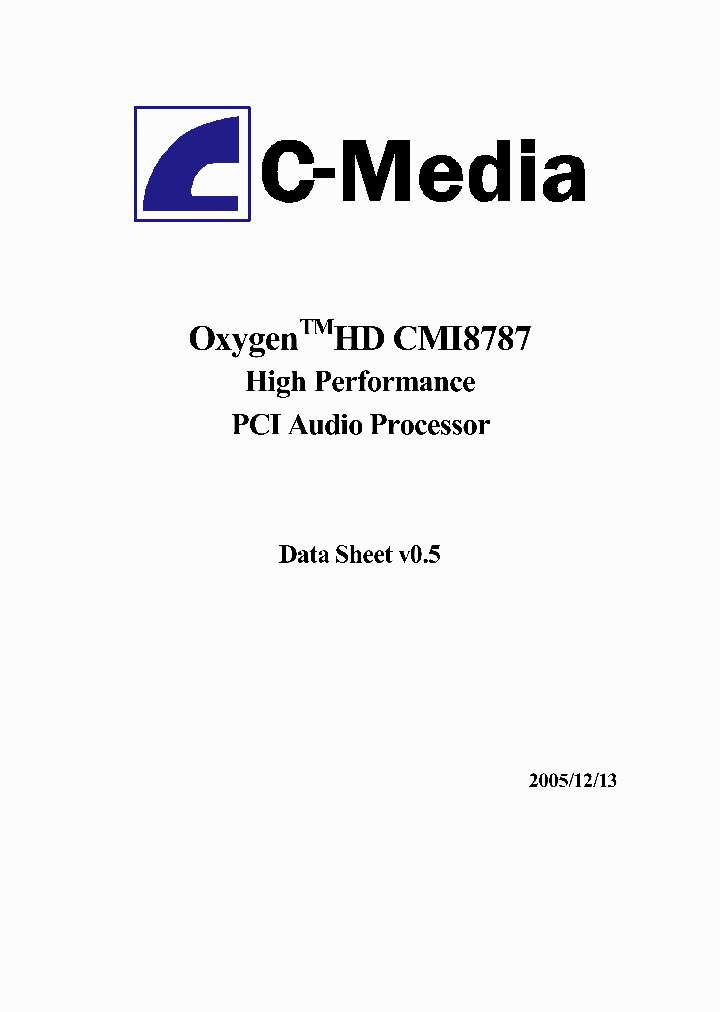CMI8787_980289.PDF Datasheet