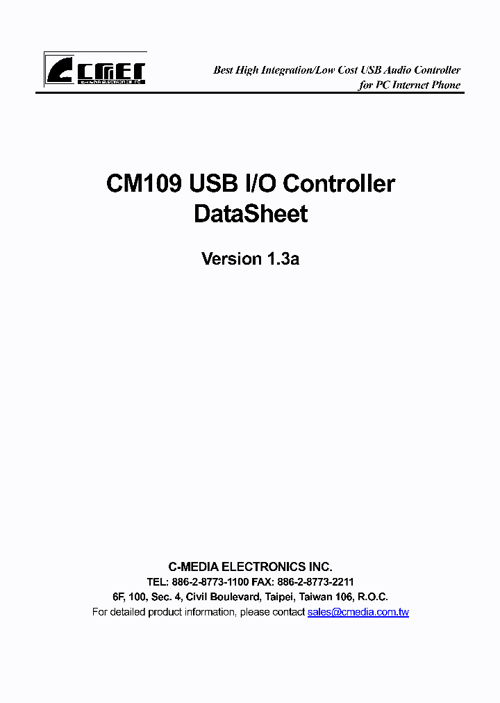 CM109_980283.PDF Datasheet