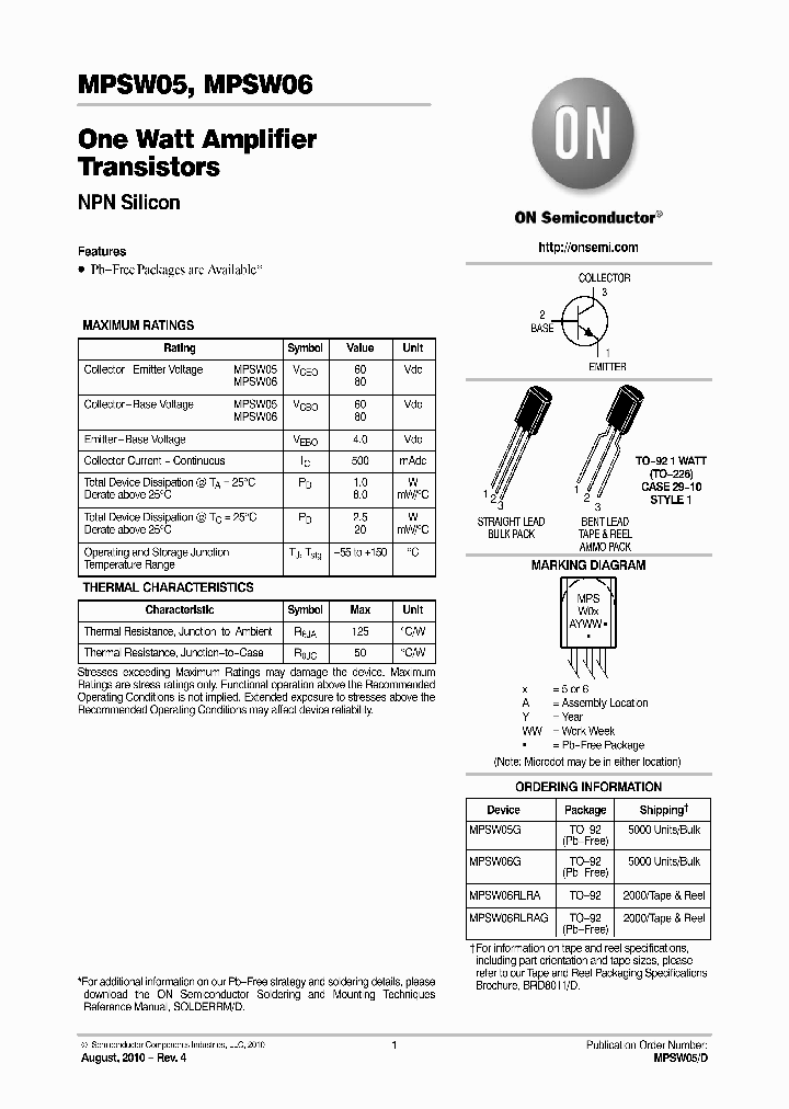 MPSW05G_1615983.PDF Datasheet