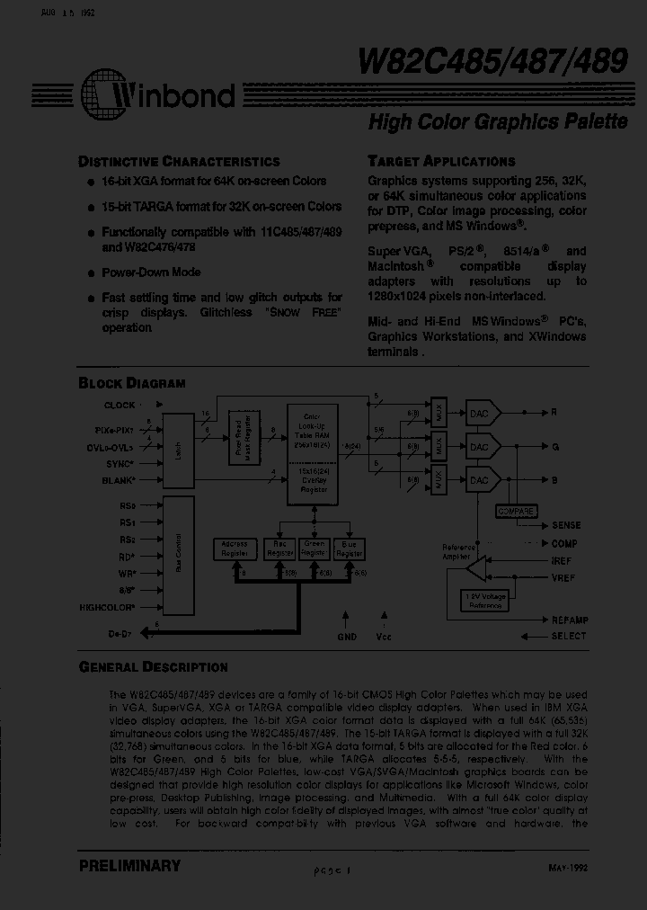 W82C485P-120_1000500.PDF Datasheet
