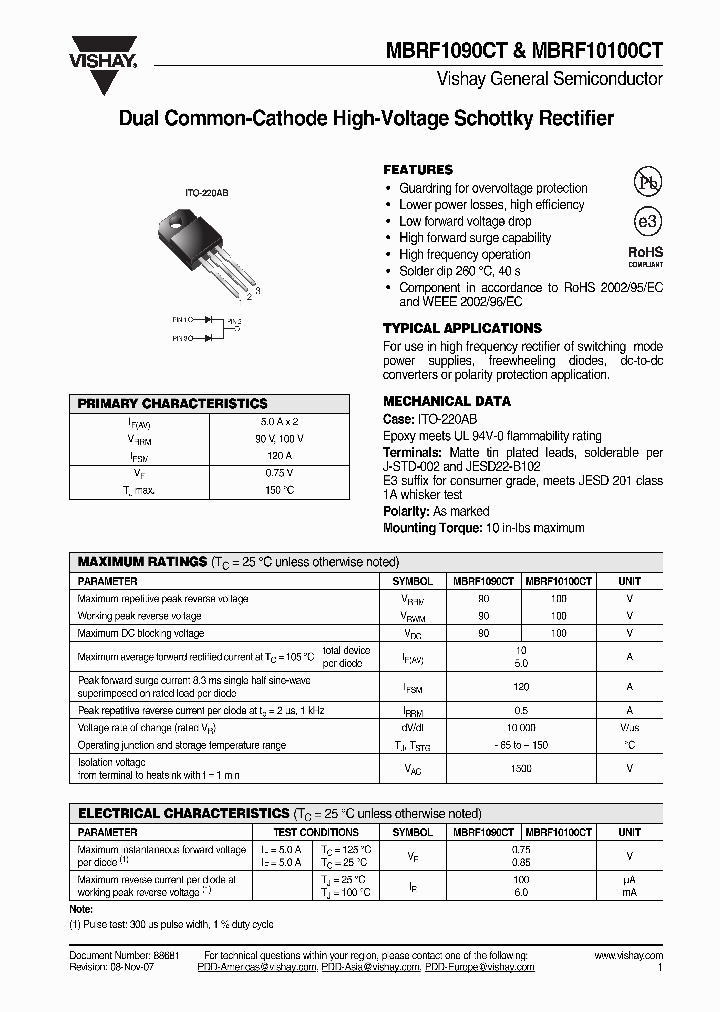 MBRF10100-E34W_1026635.PDF Datasheet