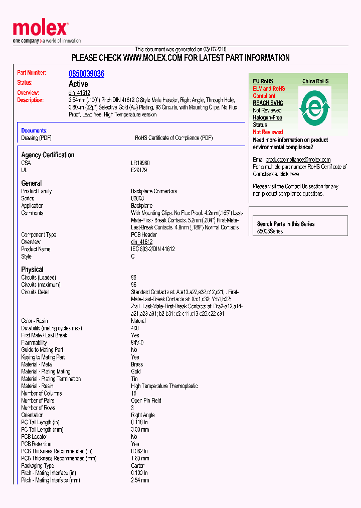 85003-9036_1643098.PDF Datasheet