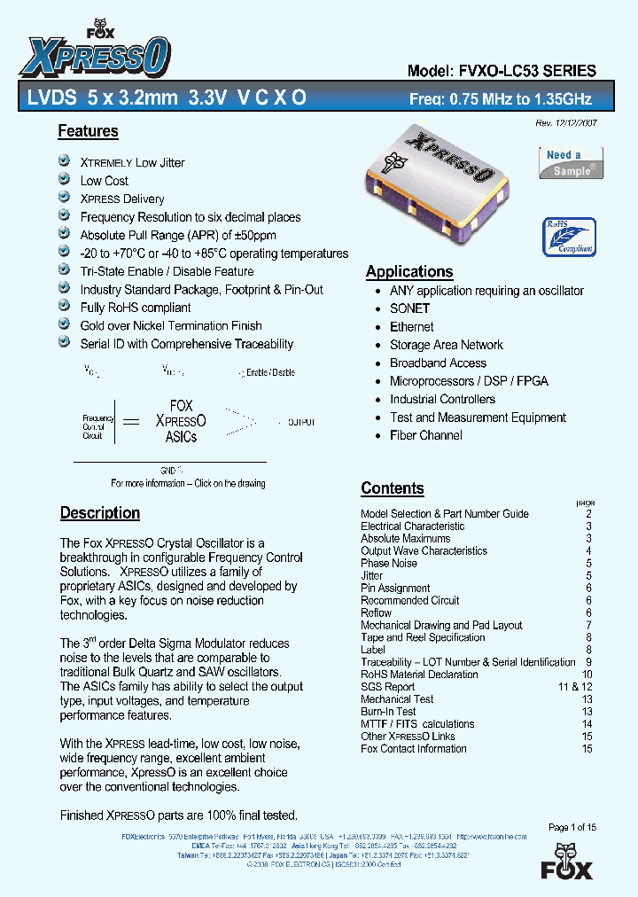 FVXO-LC53B-8000-89999_1040047.PDF Datasheet