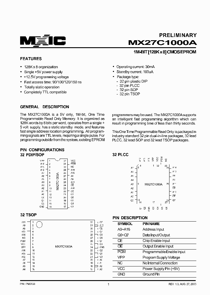 27C1000A-90_1043945.PDF Datasheet