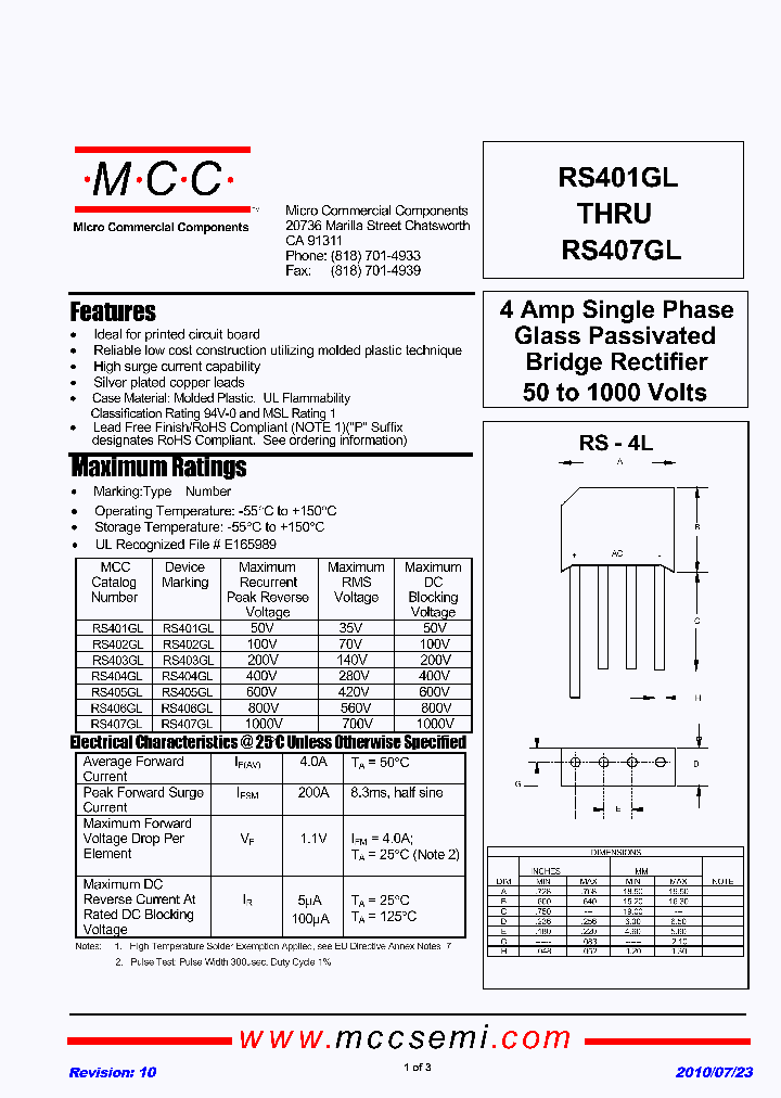 RS407GL-BP_1047269.PDF Datasheet