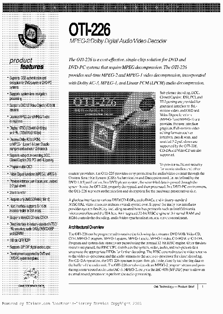 OTI226_1066268.PDF Datasheet