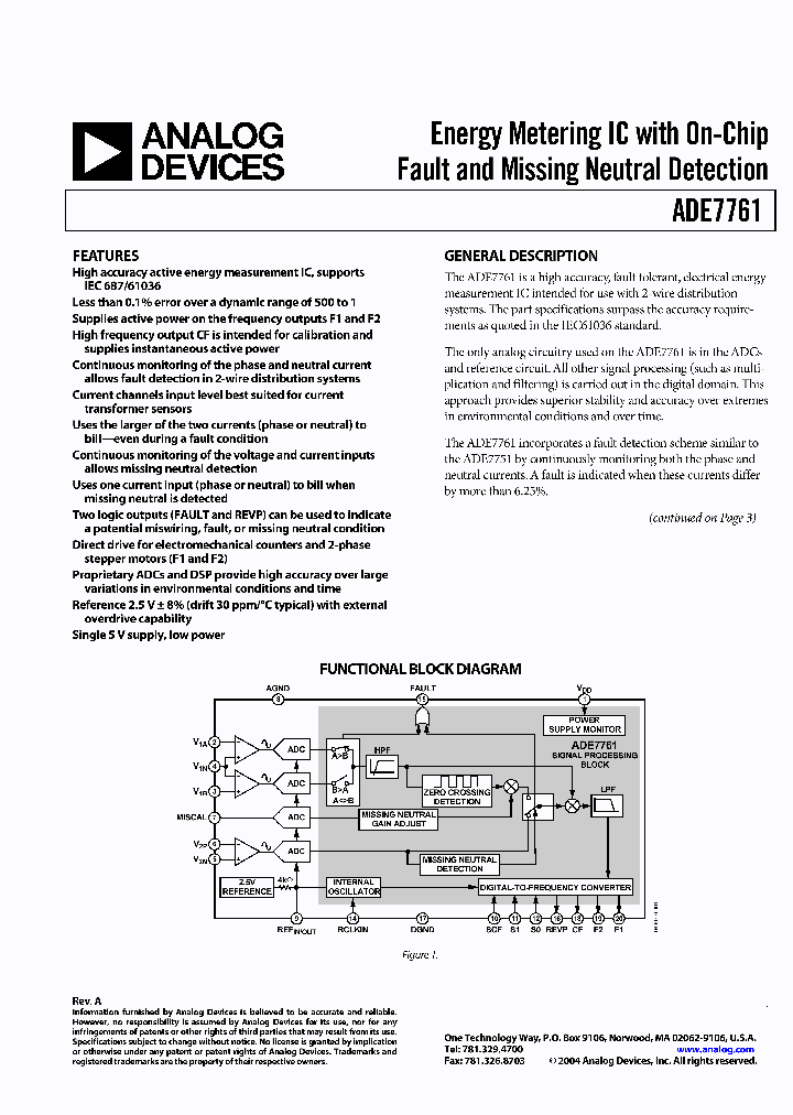 ADE7761ARS_1075292.PDF Datasheet