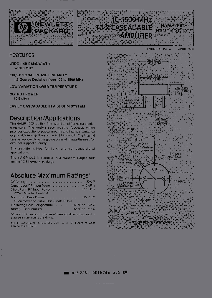 HAMP-1002_1076139.PDF Datasheet