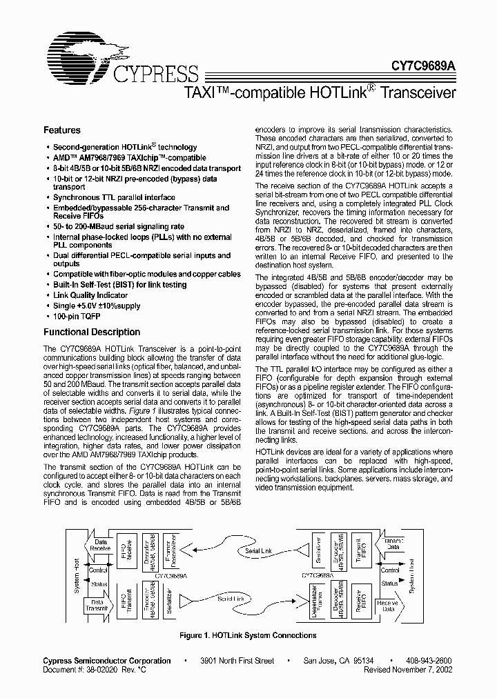 CY7C9689A-AI_1090190.PDF Datasheet